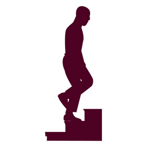 Man Climbing Stairs Sequence 7 Transparent PNG SVG Vector File