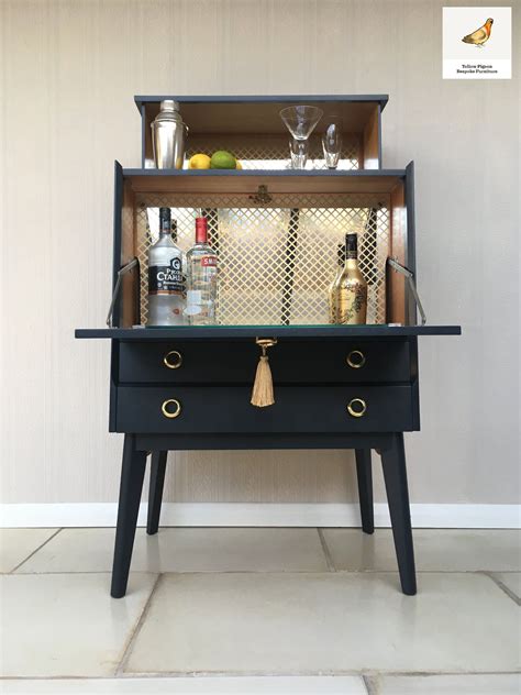 Luxurious drinks cabinets to add the finishing touches to your living space. Upcycled Painted Mid Century Drinks Cabinet Farrow and ...