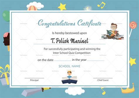 Congratulations Certificate Word Template Sample Professional Template