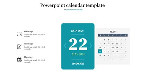 Innovative Powerpoint Calendar Template Slide Designs