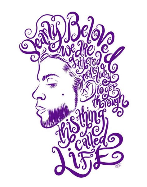 Prince Dearly Beloved Illustration Svg File By Fabulizzdesignco