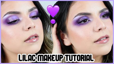 Lilac Eyes Glam Makeup Tutorial Youtube