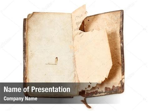 History Cover Old Book Powerpoint Template History Cover Old Book