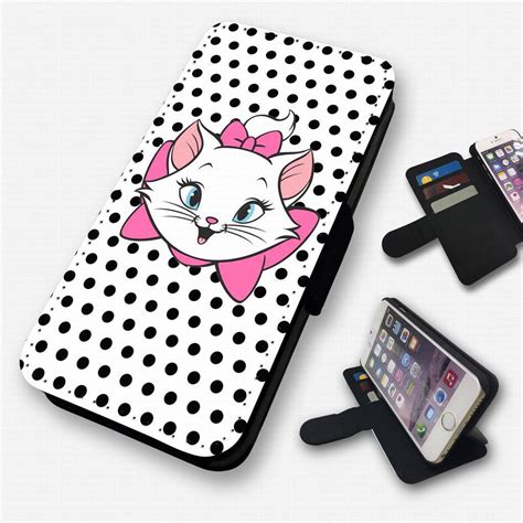 £545 Gbp Marie Aristocats Polka Dots Flip Phone Case Cover Wallet