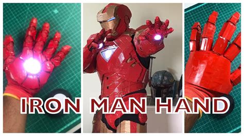 Make this armor in your garage with ordinary hand tools! How to make a IRON MAN HAND with light - YouTube