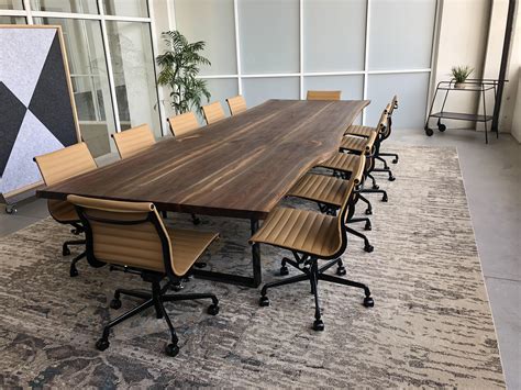 These modern conference tables are an excellent way to boost your corporate image by showcasing luxury style in the workplace. Conference Table Boardroom Table Custom LIve Edge Tables ...