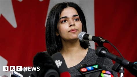 Rahaf Mohammed Saudi Teens First Public Statement In Canada Bbc News
