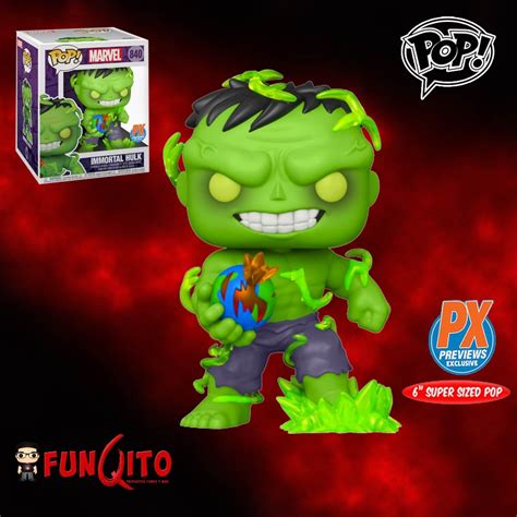 Marvel Hulk Immortal 6 Pulgadas Funko Pop Px Exclusivo Funqito