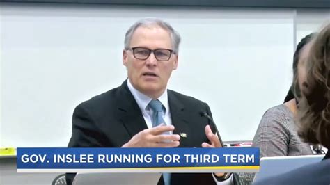 Jay Inslee Launches Bid For 3rd Term As Washington Governor Youtube