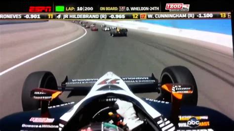 Dan Wheldons Onboard Camera For The Last Moment Before