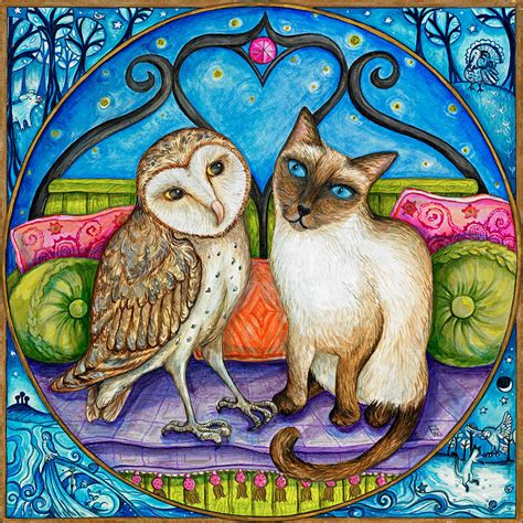 The Owl And The Pussycat Painting By Joanna Dover