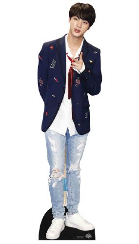 Bts Red Tie Kim Seok Jin Star Mini Cardboard Cutout 90cm Partyrama