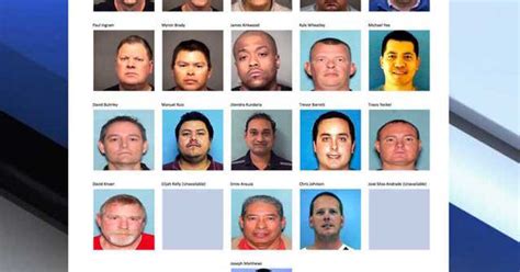 Pd 21 Men Arrested In Mesa Prostitution Bust