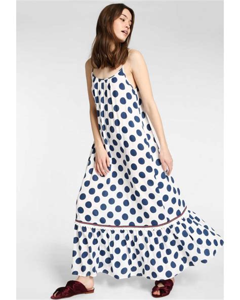 Maxi Dress With Polka Dots Dresses Maxi Dress Womens Maxi Dresses