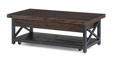 Carpenter Rectangular Lift Top Coffee Table Wcasters 6722 0311 By