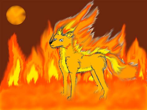 The Wolf On Fire By Rocklovingwolf100 On Deviantart