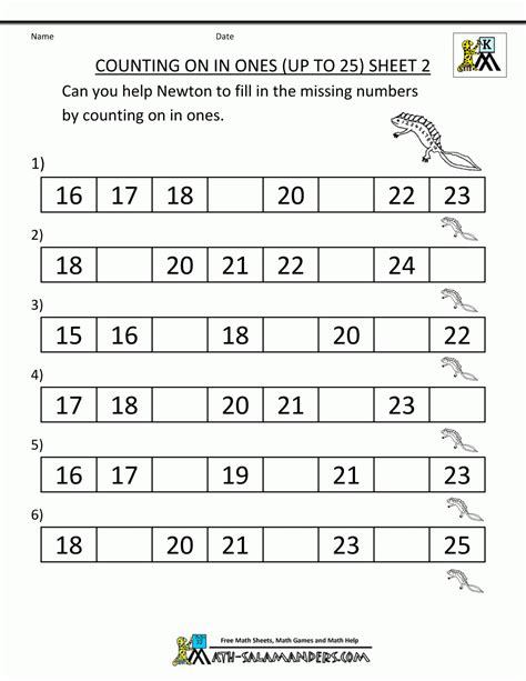 Preschool Counting Worksheets 1 20 Speld