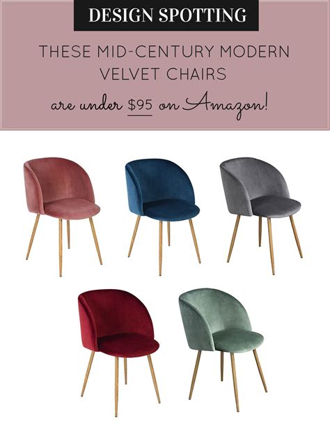 Vintage Velvet Chairs On Amazon Home Decor Glitter Inc Modern