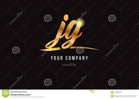 Diseño Del Icono De La Combinación Del Logotipo Del Jg J G De La Letra