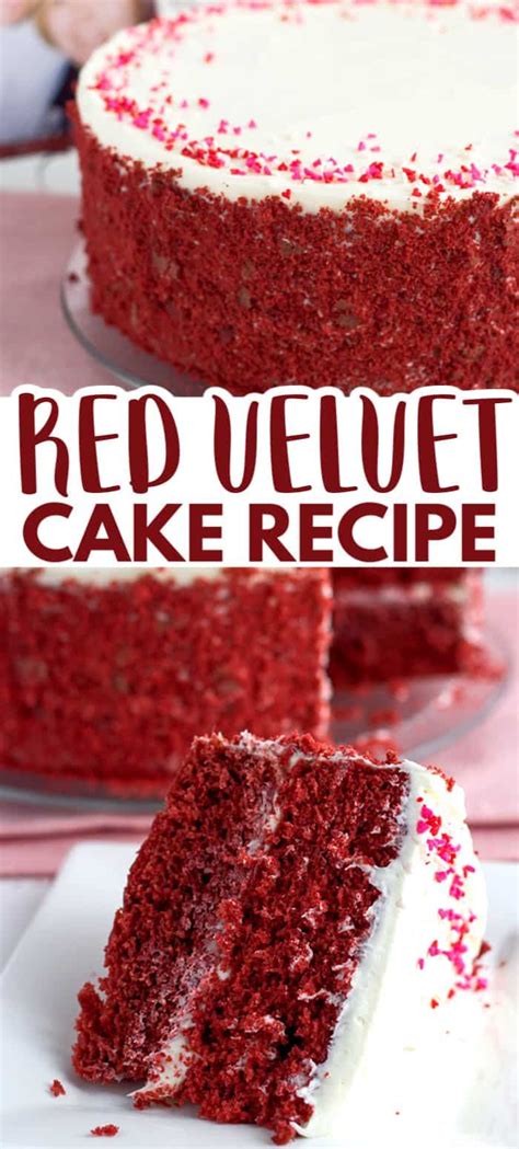 Today i am making red velvet cupcakes! Red Velvet Cake with White Chocolate Frosting - This ...