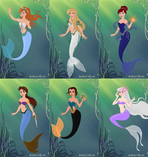 Non Disney Mermaids Mermaid Disney Disney Princesses As Mermaids