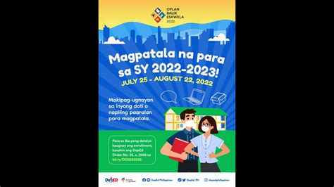 Enrollment Para Sa Sy 2022 2023 Sinimulan Na Ng Deped Ngayong Araw