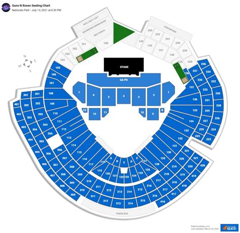 Nationals Stadium Concert Seating Chart