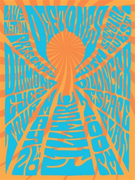 Psychedelic Poster Jared Alexander Design Psychedelic Typography