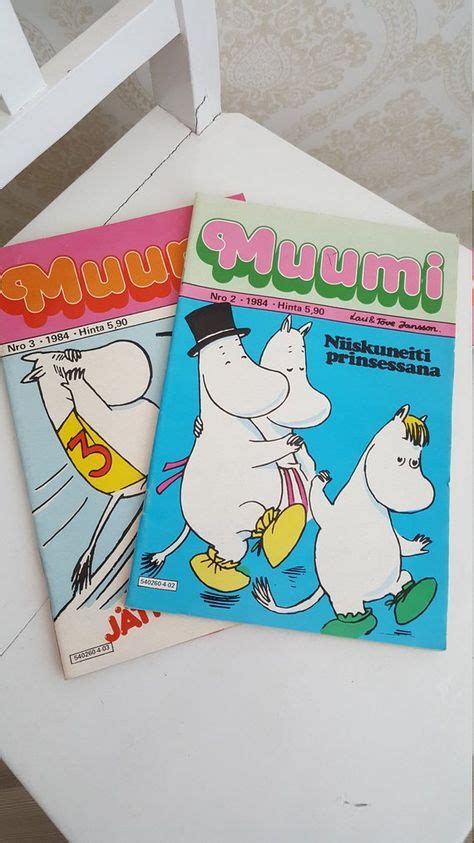 Finnish Moomin Magazine From 80s Set Of 2 Muumi