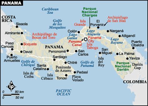 Panama City Area Map