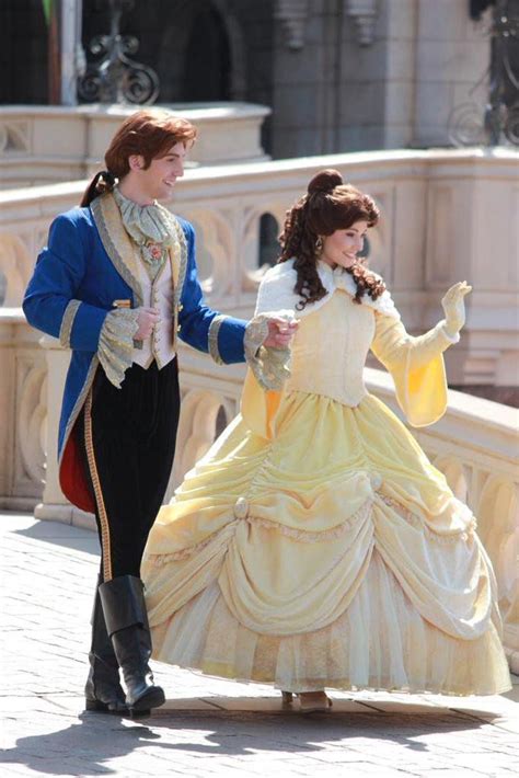 Belle And Prince Adam In Disneyland Disney Beauty And The Beast