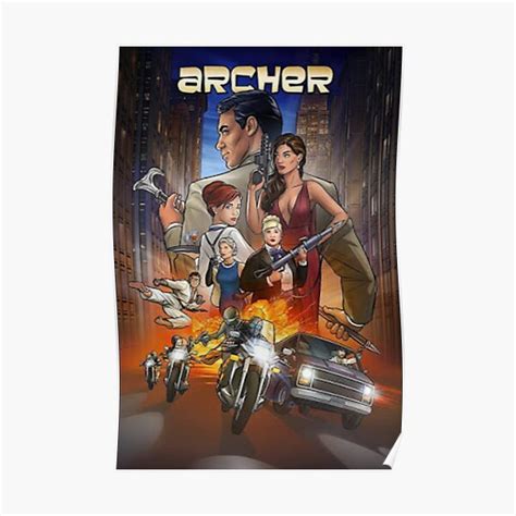 Archer Season 11 Classic Vice Palm 80s Poster For Sale By