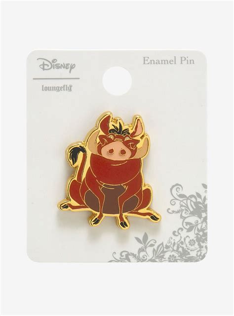 Disney The Lion King Pumbaa Enamel Pin Boxlunch Exclusive Disney Accessories Enamel Pins