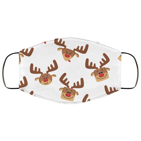 silly little christmas reindeer face mask q finder trending design t shirt