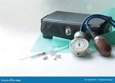 Various Medical Tools For A Pediatrician Stock Image Image Of Doctor