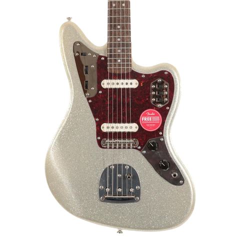 B Stock Squier Fsr Classic Vibe 60s Jaguar Electric Guitar In Silver Sparkle Andertons