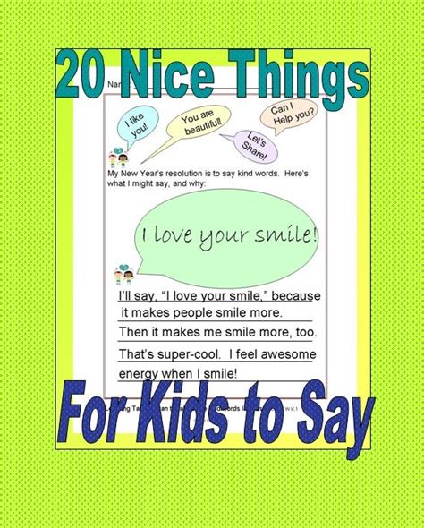 Make the scientific community (and me) proud by unabashedly using precise language regardless of dirty meaning: 20 Nice Things for Kids to Say | Sayings, Love your smile ...