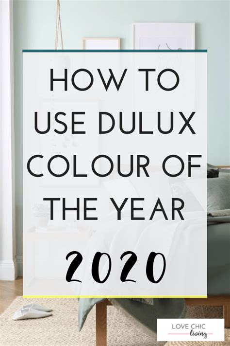 Dulux Tranquil Dawn Colour Of The Year 2020 And How To Use It Artofit