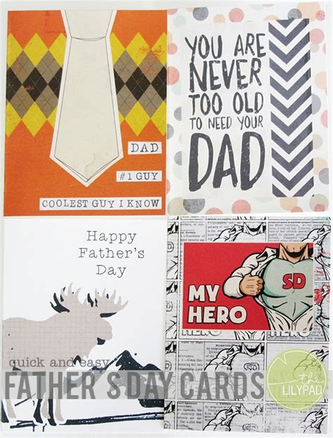 Quick And Easy Fathers Day Cards