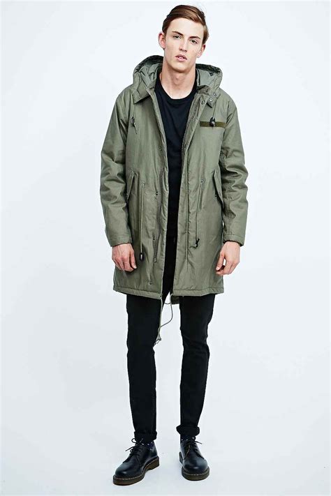 Green Parka Outfit Mens Minimalistisches Interieur