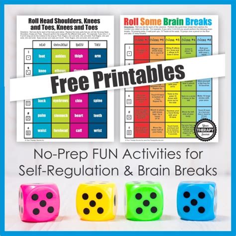 New Freebie Brain Breaks Game Your Therapy Source