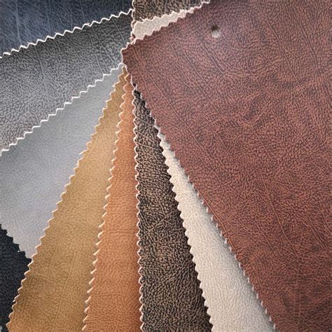 Pupvc Coated Leather Bonded With Micro Fiber Suede Fabric Fabric
