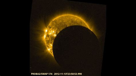 Proba 2 Sees Three Partial Solar Eclipses Youtube