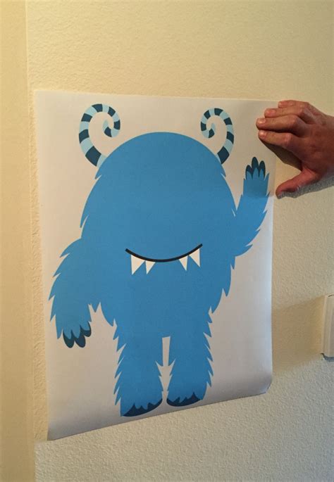 Instant Download Pin The Eye On The Monster Game Etsy