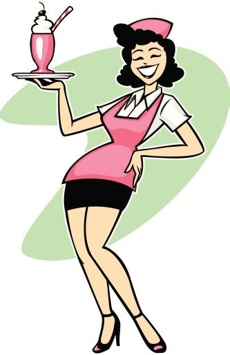 Waitress Clip Art Vector Images And Illustrations Istock