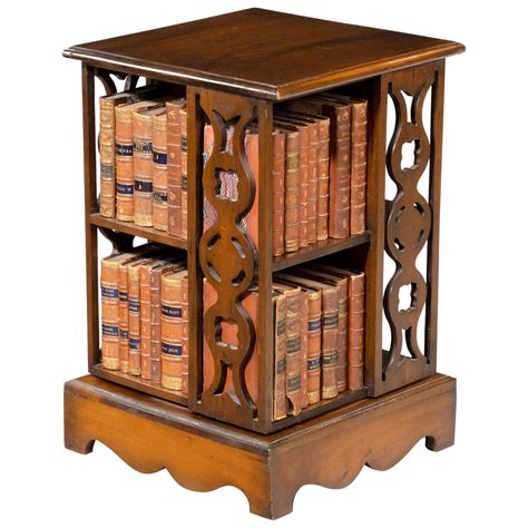 Late Victorian Revolving Bookcase In Mahogany At 1stdibs
