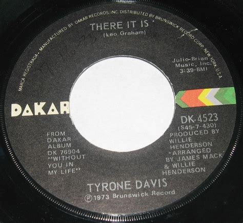 Tyrone Davis There It Is You Wouldnt Believe 1973 Vinyl Discogs