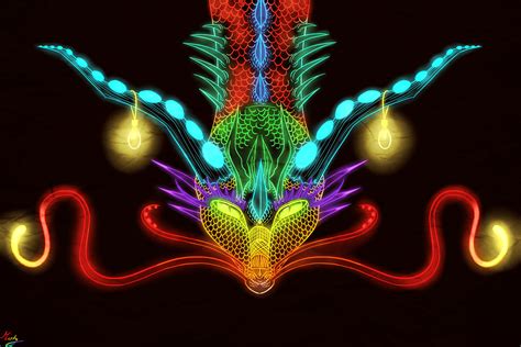 Cool Neon Dragon Wallpapers Top Free Cool Neon Dragon Backgrounds