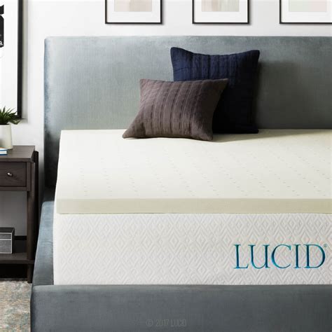 Quality rv mattresses can make your rv bedroom feel more like home! LUCID 2 Inch Ventilated Memory Foam Mattress Topper - 3 ...