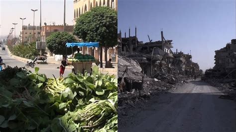 Syrias Raqqa Before During And After Isils Caliphate Youtube